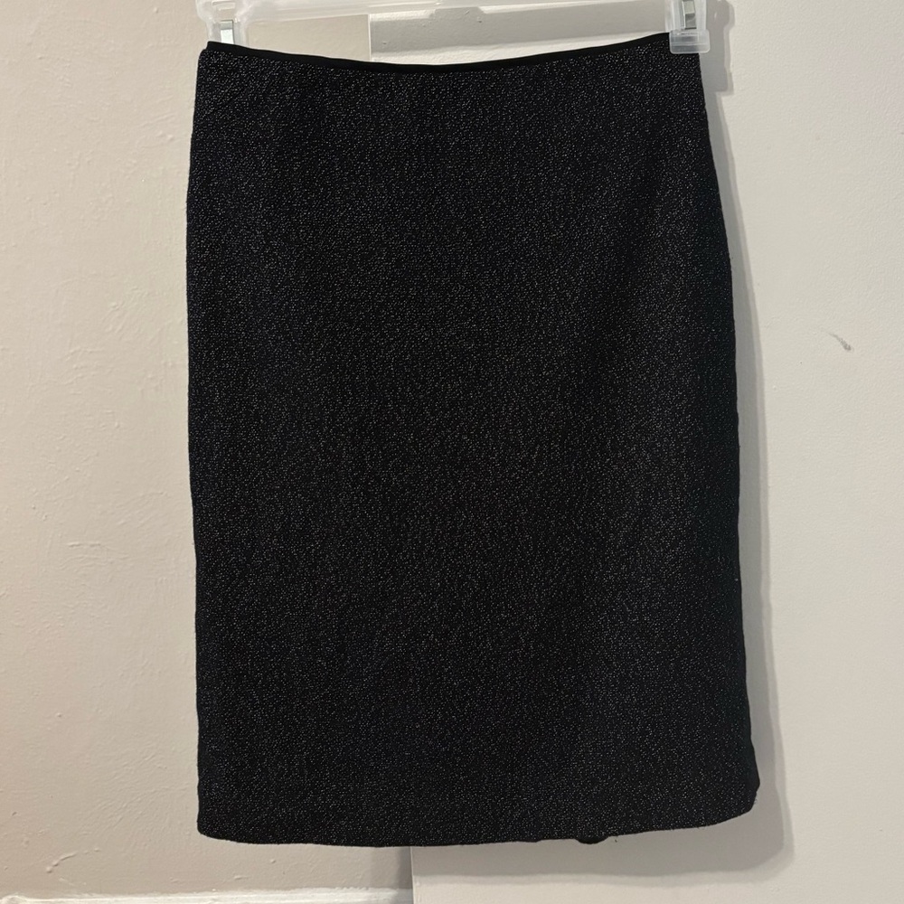 Ann Taylor Elegant Black Women's Wool Work Skirt